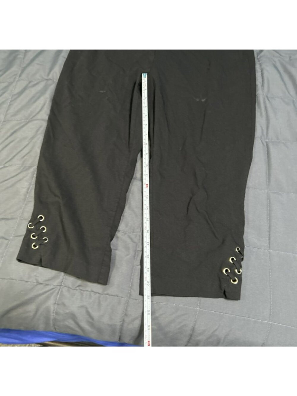 Women's Zac & Rachel Pants EUC Size 14 Black Pull On Baggy Y2K - Picture 3 of 7